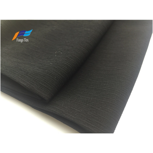 Breathabe billigt 100% polyester bark crepe lätt tyg
